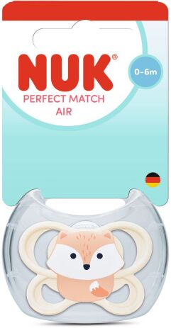 Nuk Πιπίλα Σ M1 Perfect Match Air Με Θήκη Fox (10175347) (0)