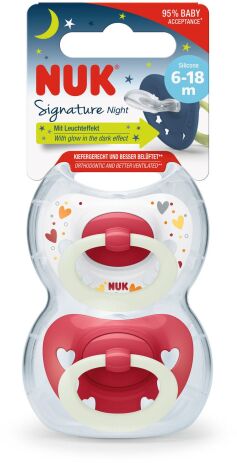 Nuk Πιπίλα Σ Μ2 Signature Night Με Θήκη 2Τμχ-2 Σχέδια (10176276) (2)