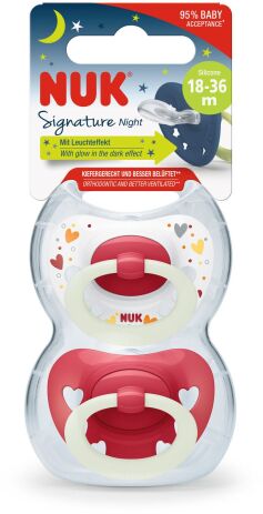 Nuk Πιπίλα Σ Μ3 Signature Night Με Θήκη 2Τμχ-2 Σχέδια (10177166) (2)