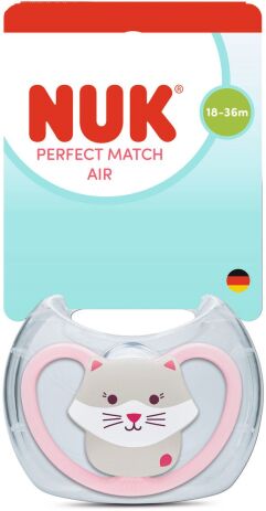 Nuk Πιπίλα Σ M3 Perfect Match Air Με Θήκη Cat (10177226) (0)