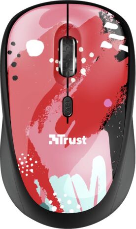 Trust Mouse IVY Wireless Red Brush (00169491) (1)