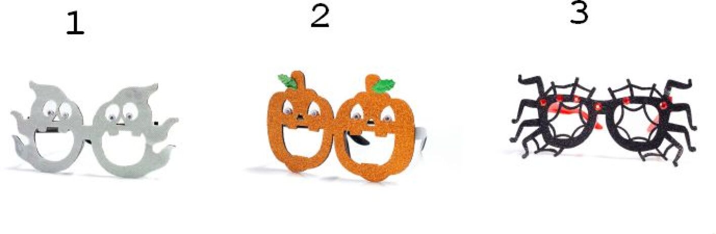Γυαλιά Halloween 18cm-3 Σχέδια (7001) (1)