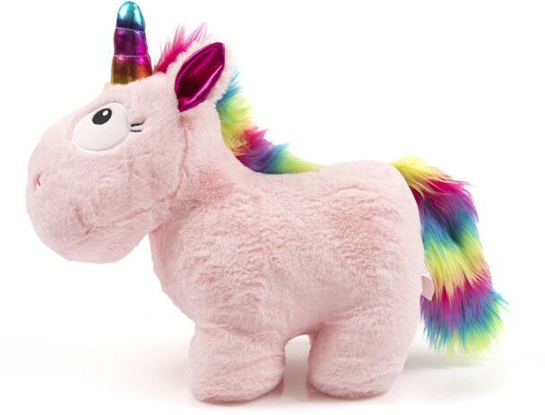 Λούτρινος Fluffy Μονόκερος 34cm-2 Σχέδια (20756) (4)