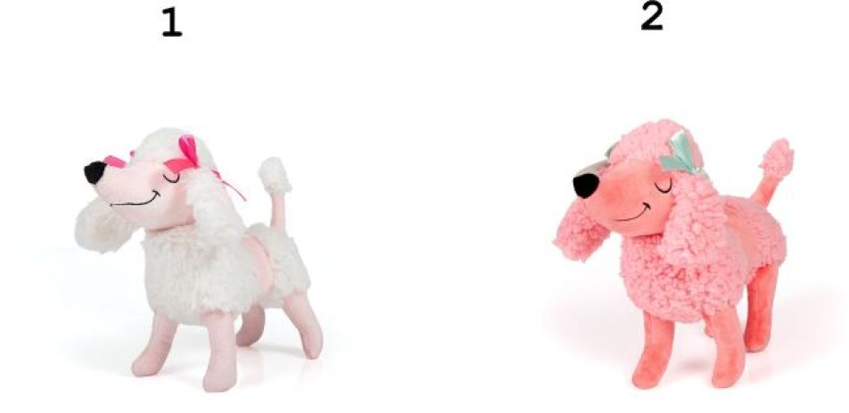 Λούτρινο Σκυλάκι Κανίς 30cm-2 Σχέδια (21747) (1)