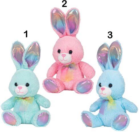 Λούτρινο Λαγουδάκι 26cm-3 Σχέδια (21782) (1)