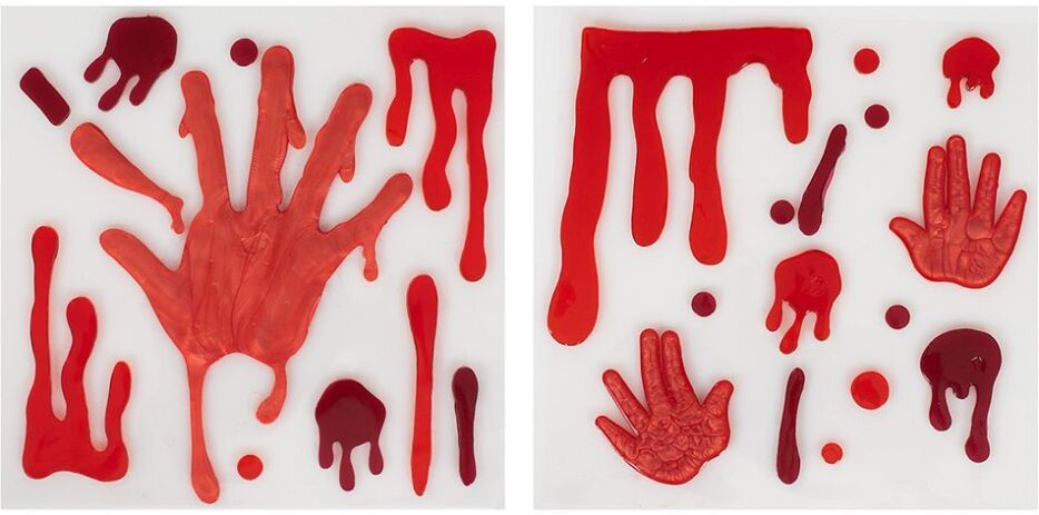 Halloween Gel Χέρι Με Αίμα 19X19cm-2 Σχέδια-1Τμχ (7005) (0)