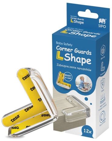 Sipo Προστατευτικά Γωνιών Διάφανα 12Τμχ (SIP-SBS-EC52) (0)