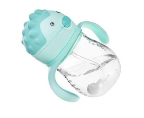 Akuku Εκπαιδευτικό Ποτηράκι Με Καλαμάκι & Βαρίδι 250ml 9M+ Μέντα (A0033) (2)