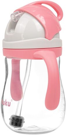 Akuku Ποτηράκι Με Καλαμάκι & Βαρίδι Pink (A0676) (2)