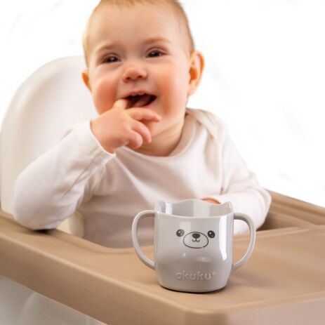 Akuku Εκπαιδευτική Κούπα 150ml Γκρι (A0695) (4)