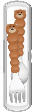 Melii Σετ Κουτάλι-Πιρούνι Με Θήκη Bear (MEL20210) (0)