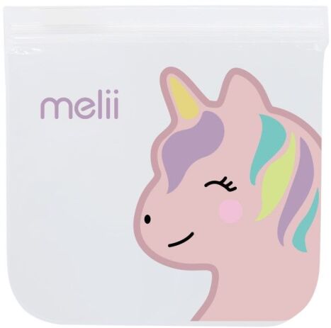 Melii Επαναχρησιμοποιούμενα Τσαντάκια Για Σνακ Cat & Unicorn 4Τμχ (MEL21200) (1)