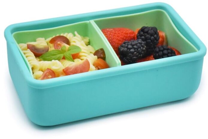 Melii Φαγητοδοχείο Σιλικόνης Με Ασποσπώμενα Διαχωριστικά Blue (MEL22310) (2)