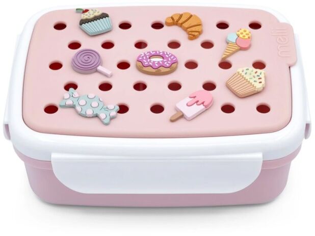 Melii Φαγητοδοχείο Bento Με Charms 880ml Pink (MEL27620) (0)