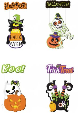 Ταμπλό Halloween Αφρώδες 48x28cm-4 Σχέδια (A7015) (0)