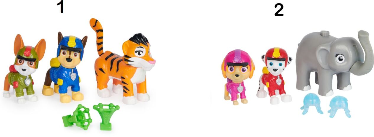 Paw Patrol Jungle Pups Κουταβάκια Ήρωες-2 Σχέδια (6068080) (1)