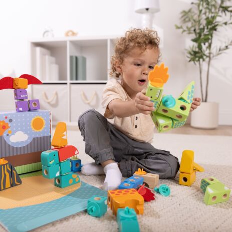 Melissa & Doug Blockables Σετ Δεινόσαυροι (6074524) (5)