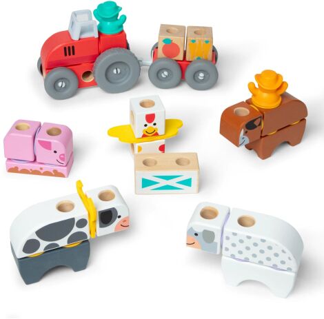 Melissa & Doug Blockables Σετ Φάρμας (6074894) (2)