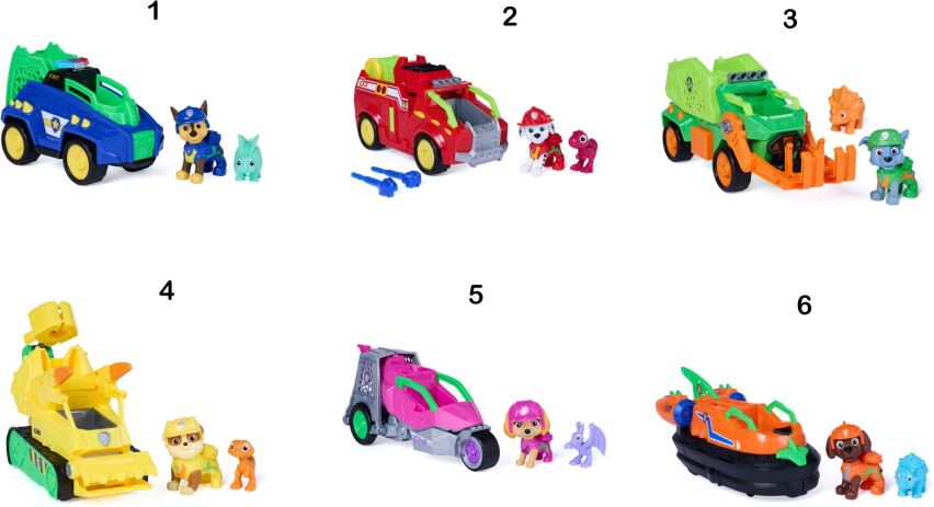 Paw Patrol Dino Movie Θεματικά Οχήματα-6 Σχέδια (6075800) (1)