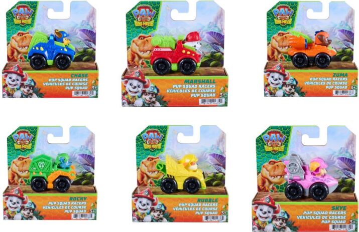 Paw Patrol Dino Movie Pup Squad Οχήματα-6 Σχέδια (6076062) (2)