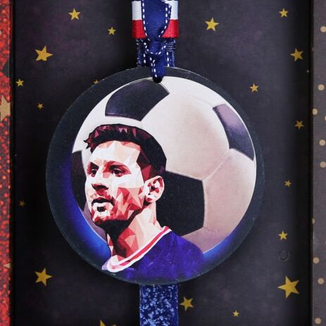 Λαμπάδα Μπάλα Ποδοσφαίρου Μπλε (LA23040B) (2)