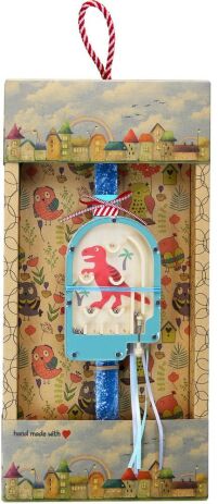 Λαμπάδα Φλίπερ Μίνι Δεινόσαυρος Πορτοκαλί (LA25009C) (0)