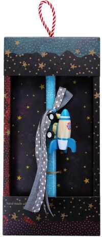 Λαμπάδα Πύραυλος Ξύλινος Βεραμάν (LA25011B) (0)