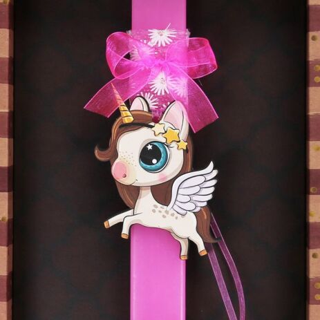 Λαμπάδα Μονόκερος Με Φτερά (LA25036N) (2)