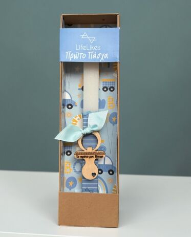 Λαμπάδα Lifelikes ΜΜ Πιπίλα-Πρώτο Πάσχα-2 Σχέδια (04.21.00.000.7201) (2)