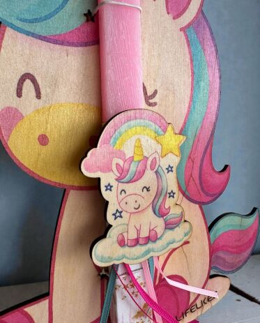 Λαμπάδα Lifelikes Baby Unicorn Κάδρο (04.21.00.000.7232) (2)
