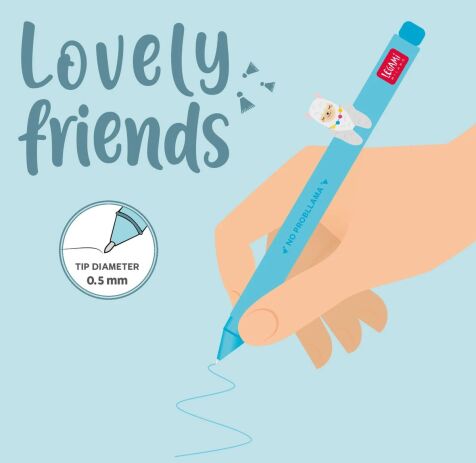 Legami Gel Pen-Lovely Friends-Llama (CPP0010) (2)