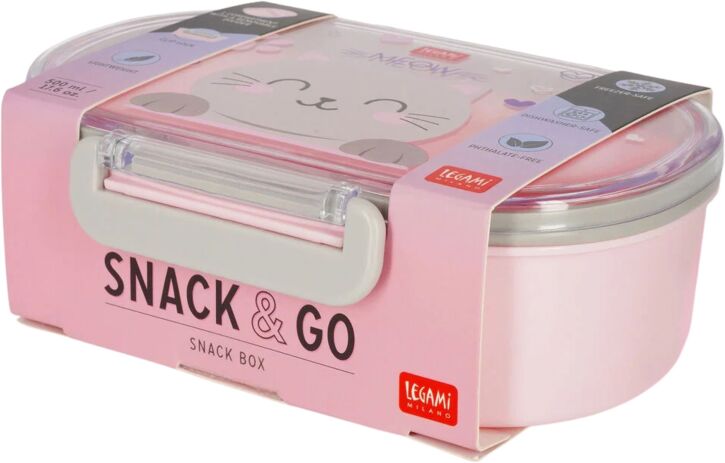 Legami Φαγητοδοχείο 500ml-Snack & Go-Kitty (KSNB0001) (1)