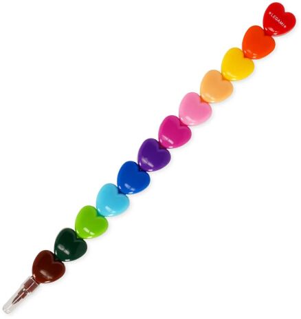 Legami 12 Stackable Crayons-Dream In Colour-Heart (STC0001) (0)
