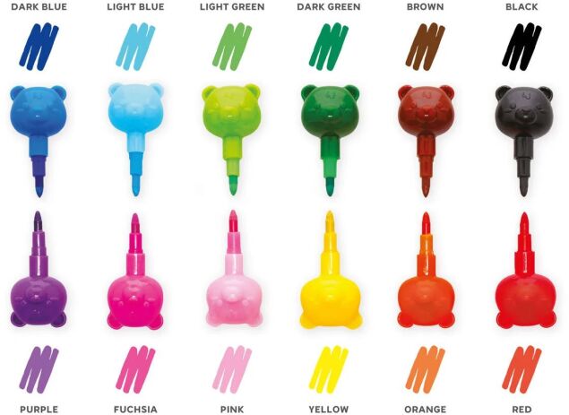 Legami Κηρομπογιές 12 Σε 1-Dream In Colour-Teddy Bear (STC0002) (2)