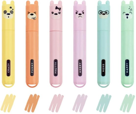 Legami Mini Pastel Highlighters-Teddy's Style (MH0004) (0)