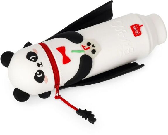 Legami Halloween Κασετίνα-Μολυβοθήκη-Kawaii 2 In Soft Silicone-Panda Bam-Boo (KA0029) (3)