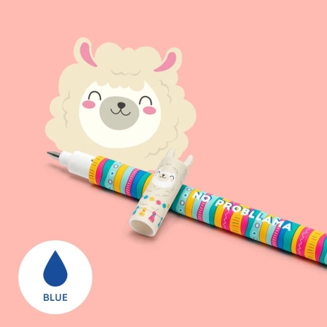 Legami Erasable Pen Llama-Blue (EP0010) (2)