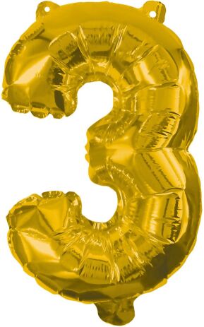 Foil Μπαλόνια Χρυσά No3 85cm (91187) (0)