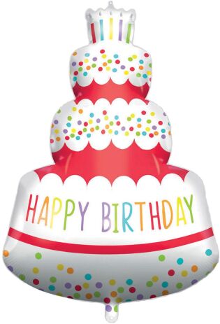 Μπαλόνι Foil Happy Birthday Cake 96cm (92446) (0)