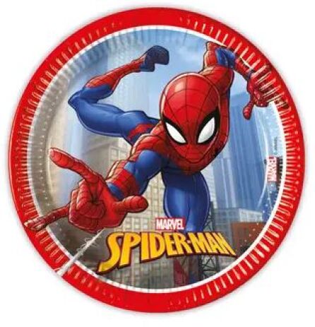 Πιάτα Μεσαία Spiderman Crime Fighter 20cm 8Τμχ (094054) (0)