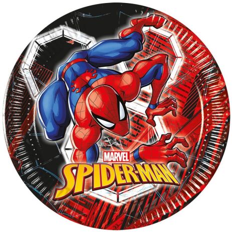 Πιάτα Μεσαία Spiderman World Of Web 20cm 8Τμχ (97314) (0)