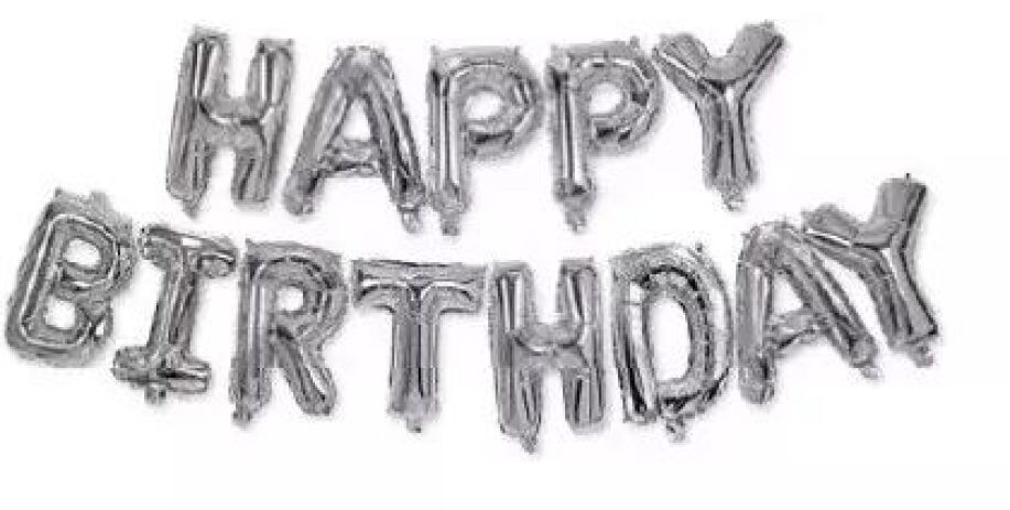 Μπαλόνι Foil Happy Birthday Silver (93791) (0)