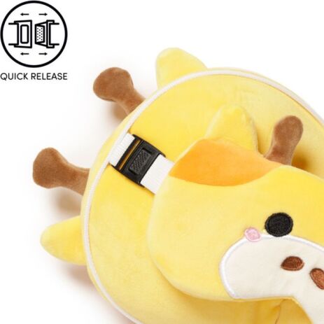 Puckator Relaxeazzz Μαξιλάρι Ταξιδιού & Μάσκα Ύπνου Καμηλοπάρδαλη (CUSH252) (2)