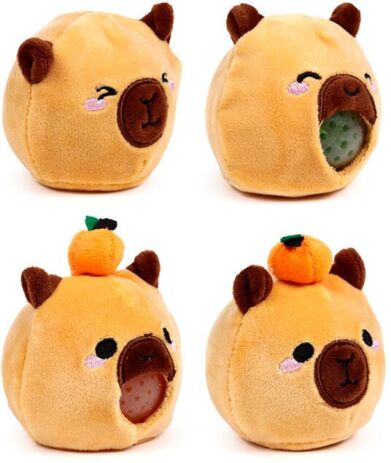 Puckator Λούτρινο Squeezy Καπιμπάρα-2 Σχέδια (TY991) (0)