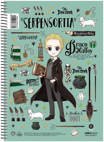 Salko Τετράδιο Harry Potter Magical Σπιράλ 17x25 2 Θέματα 120 Σελίδες-4 Σχέδια (7332) (4)