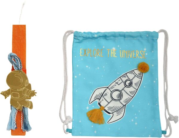 Λαμπάδα Με Σακίδιο Πλάτης Διάστημα (ΠΛ067) (0)