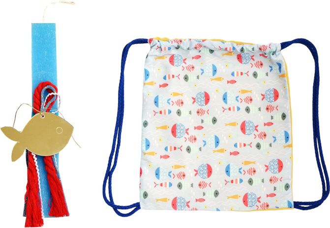 Λαμπάδα Με Σακίδιο Πλάτης Ψαράκι (ΠΛ069) (0)