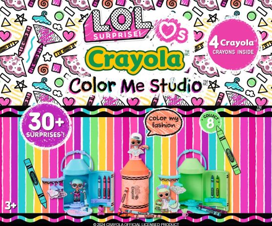 L.O.L Surprise Loves Crayola Studio Ζωγραφικής Με Κούκλα-8 Σχέδια-1Τμχ (505273EUC) (2)