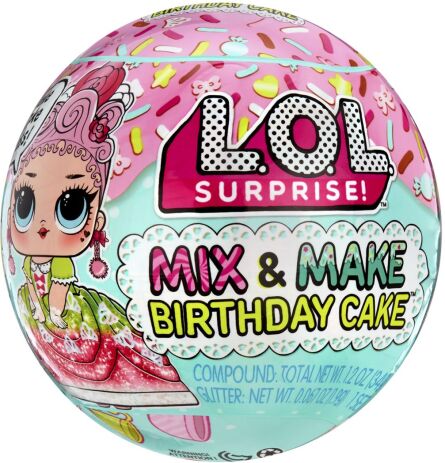 L.O.L Surprise Mix & Make Birthday Cake Κούκλα-9 Σχέδια-1Τμχ (593140EUC) (0)