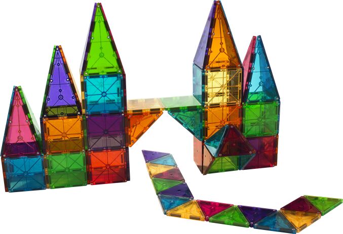 Magna-Tiles Clear Colors Set-100 Τμχ (04300) (1)